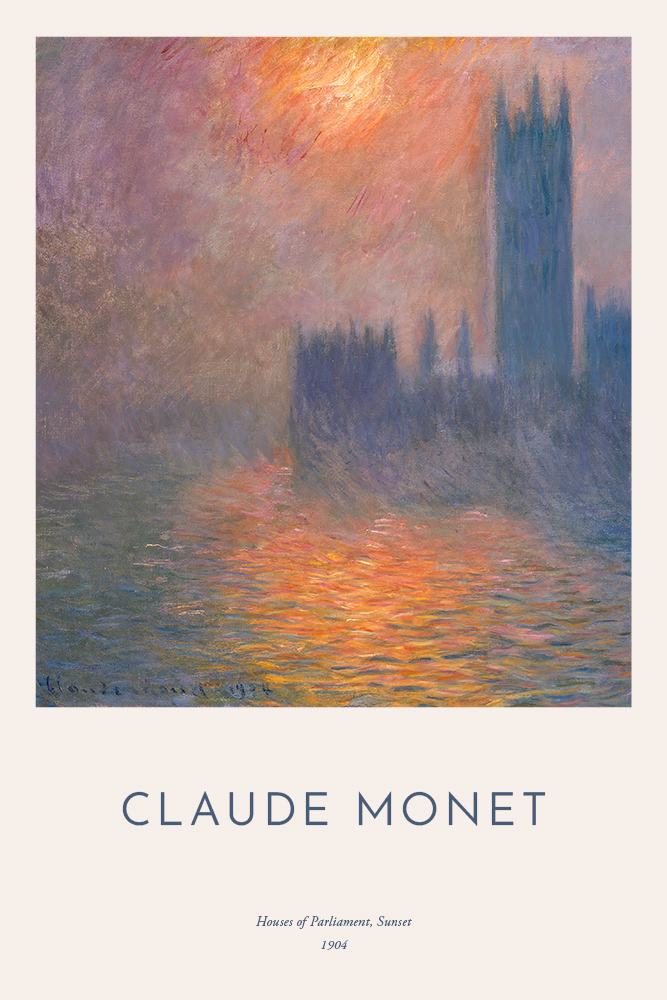 Claude Monet - The Houses of Parliament
