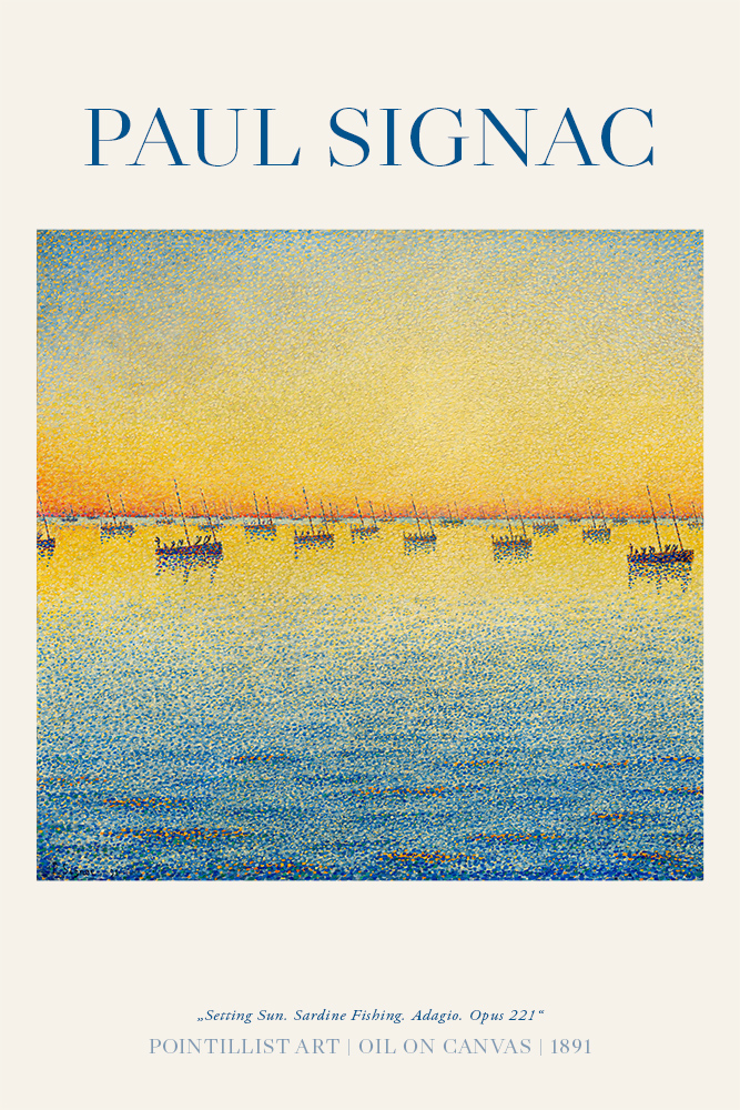 Paul Signac - Setting Sun. Sardine Fishing. Adagio. Opus 221